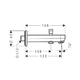 Вилив для ванни Hansgrohe Metris S (31417000)