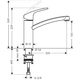 Змішувач для кухні Hansgrohe Focus E2 (31806800)