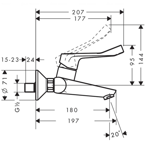 Змішувач для раковини Hansgrohe Focus Care (31913000)