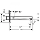 Вилив для ванни Hansgrohe Metropol (32542000)