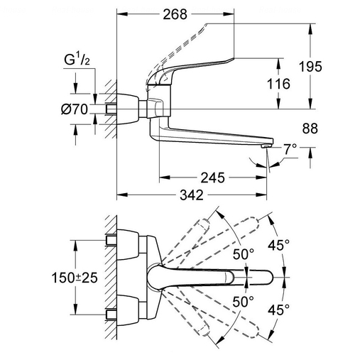 Змішувач для раковини Grohe Euroeco Special 32775000