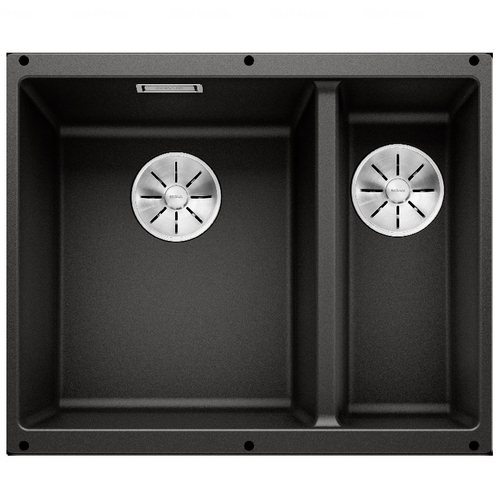 Кухонная мойка подстольная Blanco Subline 340/160-U, чаша слева черный черный