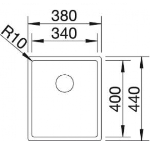 Кухонна мийка підстільна Blanco Claron 340-U (521571)