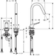 Змішувач для раковини Hansgrohe Axor Citterio M 160 (34132000)