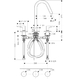 Змішувач для раковини Hansgrohe Axor Citterio M 160 (34133000)