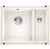Кухонная мойка подстольная Blanco Subline 350/150-U, керамика глянцевый белый, InFino