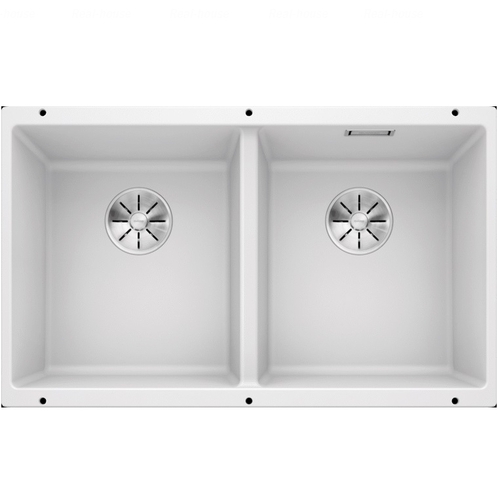 Кухонная мойка подстольная Blanco Subline 350/350-U белый белый
