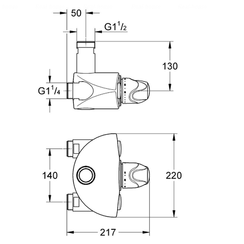 Термостат для душу Grohe Grohtherm XL (35085000)