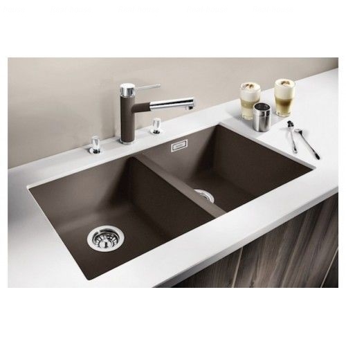 Кухонная мойка подстольная Blanco Subline 350/350-U кофе кофе