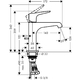 Змішувач для раковини Hansgrohe Axor Citterio E 125 (36110000)