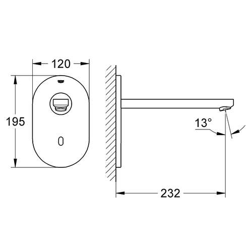 Монокран Grohe Eurosmart Cosmopolitan E 36334SD0