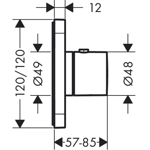 Термостат для душу Hansgrohe Axor Citterio E (36702000)