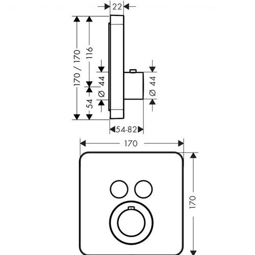Термостат для душу Hansgrohe Axor ShowerSelect (36707000)