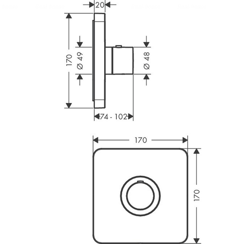 Термостат для душу Hansgrohe Axor ShowerSelect (36711000)