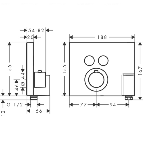 Термостат для душу Hansgrohe Axor ShowerSelect (36712000)