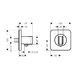 Держатель ручного душа Hansgrohe Axor Citterio E Softcube (36724000) brushed bronze brushed bronze