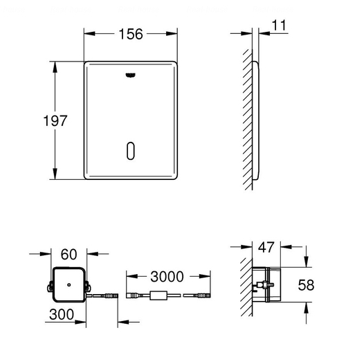 Клавіша змиву Grohe Tectron Skate 38393SD1