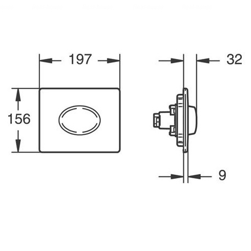 Клавиша смыва Grohe Skate Air 38565000