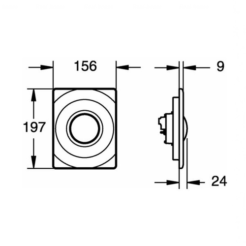 Клавіша змиву Grohe Surf 38574000