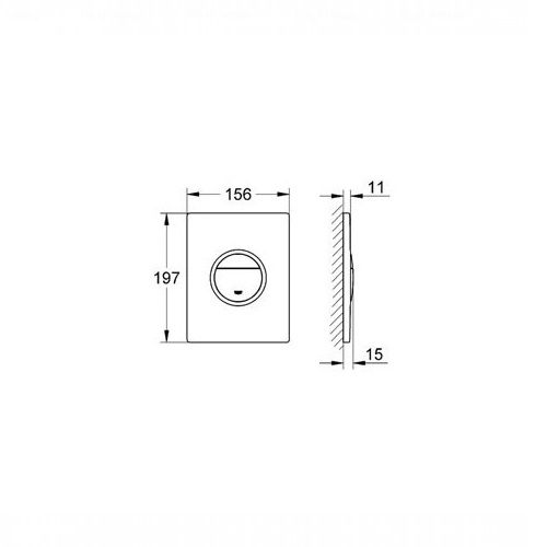 Клавіша змиву Grohe Nova Light 38809000
