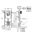 Инсталляция для подвесного унитаза Grohe Rapid SL (38840000)