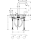 Змішувач для раковини Hansgrohe Axor Citterio 170 (39136000)
