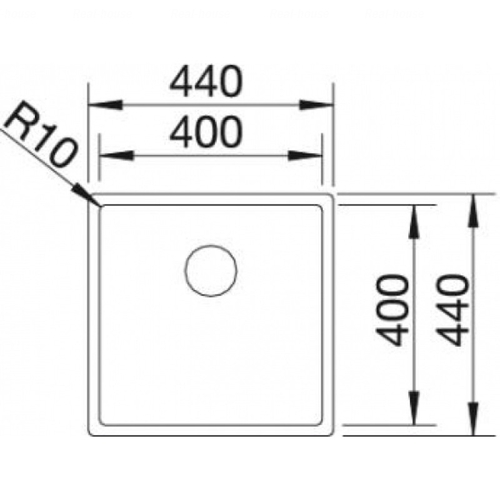 Кухонна мийка підстільна Blanco Claron 400-U (521573)