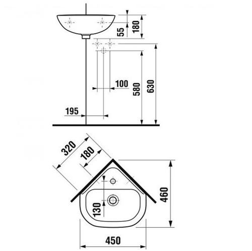 Раковина Jika Olimp 45 (H8166120001041)