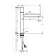 Змішувач для раковини Hansgrohe Axor Uno 200 (45003000)