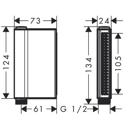 Ручной душ Hansgrohe Axor One 2jet (45720000)