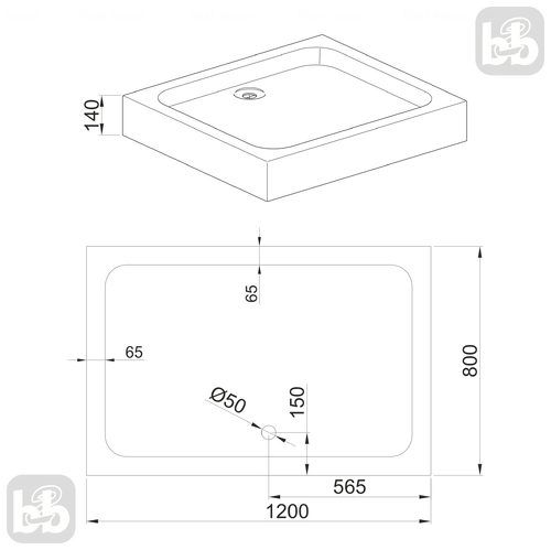 Душевой поддон Volle 10-22-171tray(4400.133007)