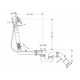 Налив-злив-перелив для ванни Hansgrohe Exafill S (58116180)