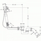 Налив-злив-перелив для ванни Hansgrohe Exafill (58126180)