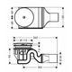 Сифон для душового піддону Hansgrohe Raindrain 90 мм (60067000)