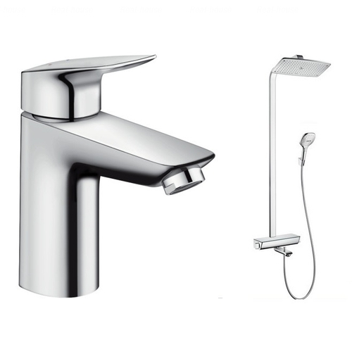 Душова система Hansgrohe Raindance Select 360 Showerpipe + змішувач Logis 100 (27113400+71100000)