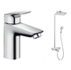 Душова система Hansgrohe Raindance Select 360 Showerpipe + змішувач Logis 100 (27113400+71100000)