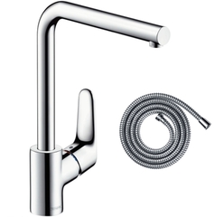 Змішувач для кухні Hansgrohe Focus 280 + душовий шланг Metaflex (31817000+28266000)