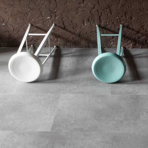 Виниловая плитка Vinilam Ceramo клеевая Цемент (61609)