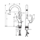 Змішувач для раковини Hansgrohe Novus 240 (71126000)