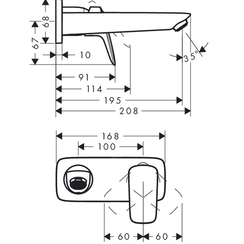 Змішувач для раковини Hansgrohe Logis (71220000)