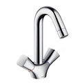 Змішувач для раковини Hansgrohe Logis 150 (71222000) без донного клапана з донним клапаном