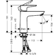 Змішувач для раковини Hansgrohe Talis E 110 LowFlow (71715000)