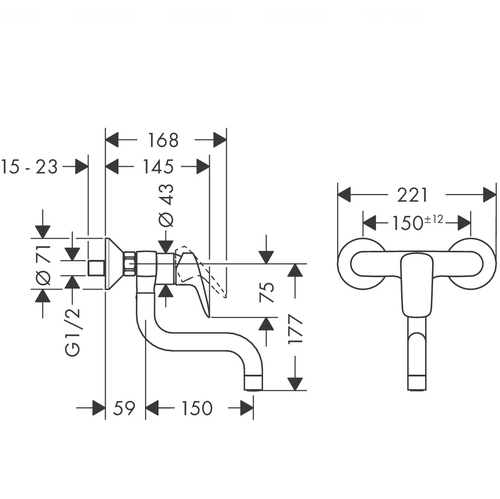 Змішувач для кухні Hansgrohe Logis (71836000)