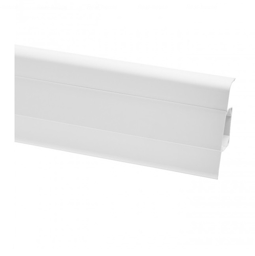 Плинтус San Decor Elegance 2500х70х23.5 белый белый