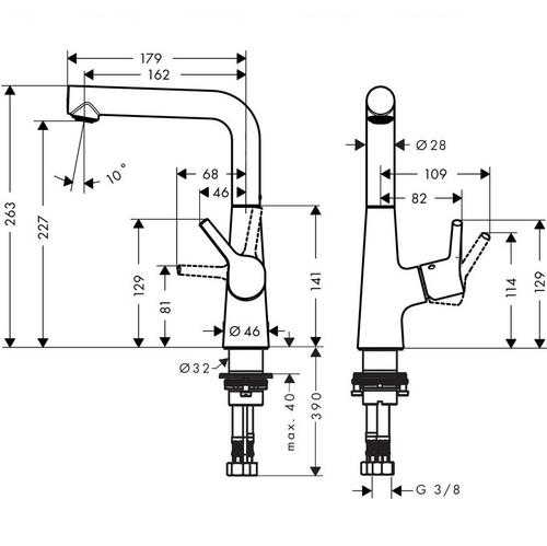 Змішувач для раковини Hansgrohe Тalis S 210 (72105000)