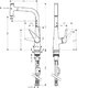 Змішувач для кухні Hansgrohe Тalis Select S (72821) хром хром