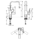 Змішувач для раковини Hansgrohe Metropol 230 (74511000)