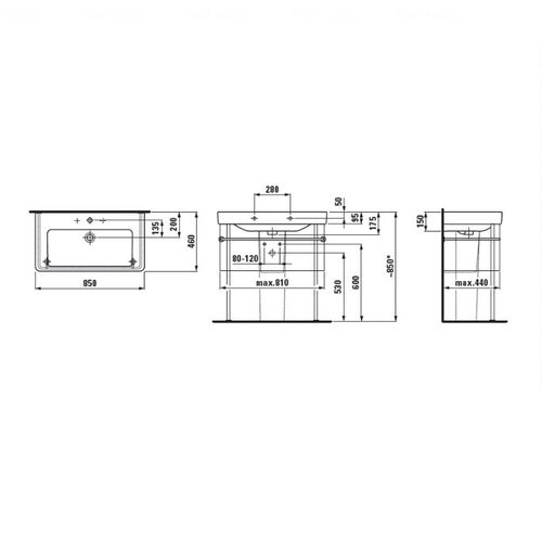 Умивальник Laufen PRO S 85 (H8169650001041)