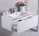 Тумба Fancy Marble Bermuda 1 з раковиною Amelia (Bermuda + 0709101) біла матова біла матова