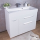 Тумба Fancy Marble Bermuda 2 з умивальником Ashley (Bermuda +2809101) білий глянець білий глянець